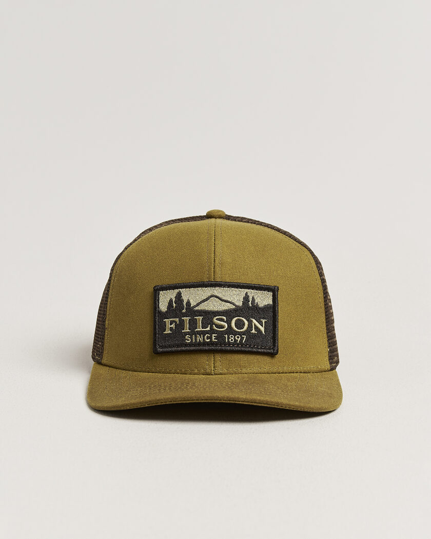 Filson Scenic Waxed Logger Mesh Cap Dark Tan – Brun