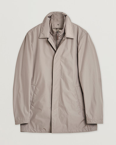 Herr | Pre-owned | Canali Rain Protection Car Coat Sand 48
