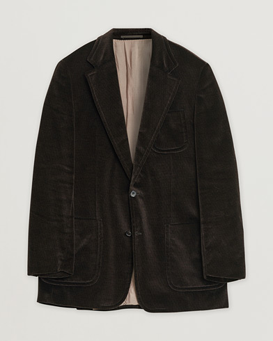 Herr | Pre-owned | BOSS Velvet Blazer Brown 50