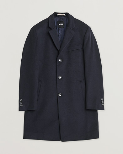 Herr | Pre-owned | BOSS BLACK Hyde Wool/Cashmere Coat Dark Blue
