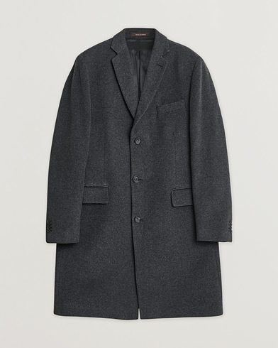Herr | Pre-owned | Oscar Jacobson Savile Row Wool/Cashmere Coat Dark Grey 52