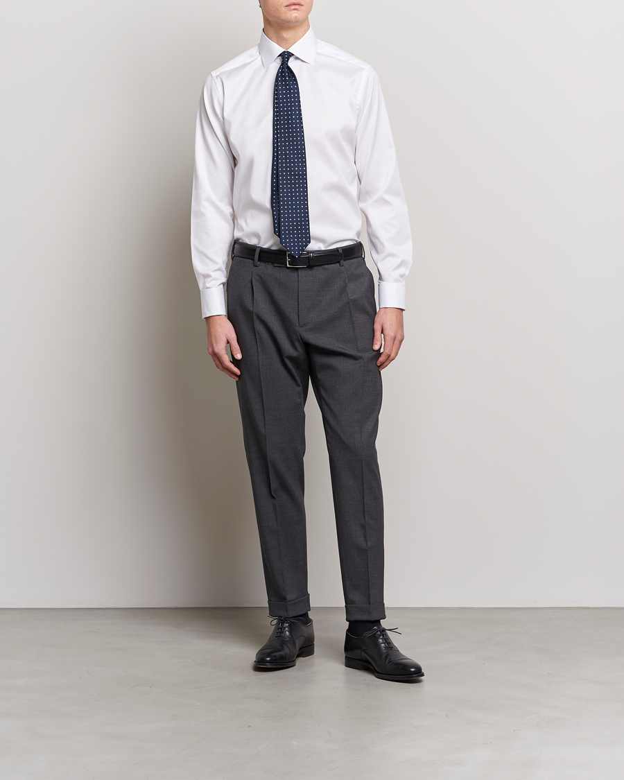 Herr | Kläder | Eton | Slim Fit Shirt Double Cuff White
