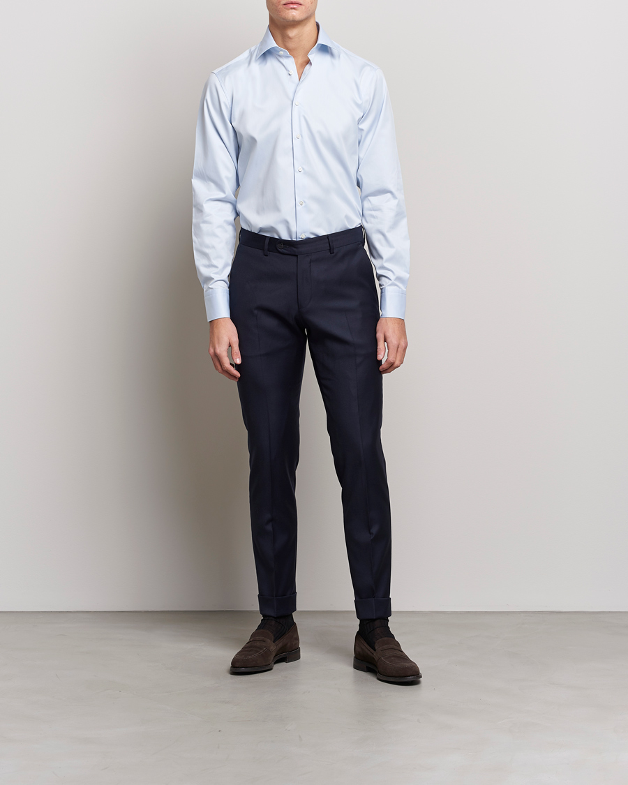 Herr | Kläder | Stenströms | Fitted Body Shirt Blue