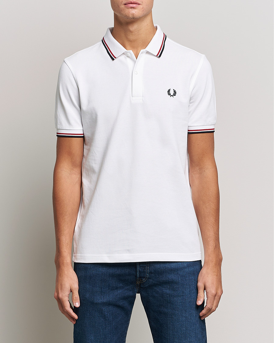 Herr | Kläder | Fred Perry | Twin Tipped Polo Shirt White