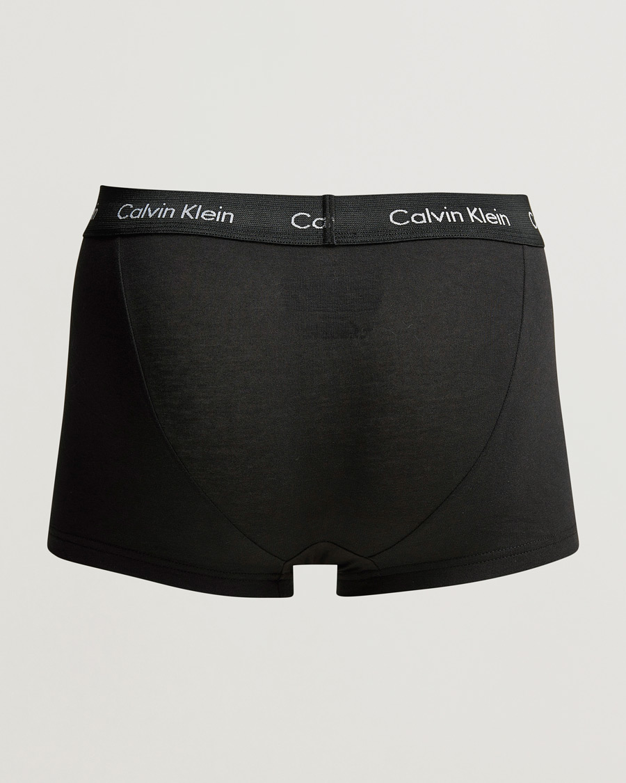Herr | Trunks | Calvin Klein | Cotton Stretch Low Rise Trunk 3-pack Blue/Black/Cobolt