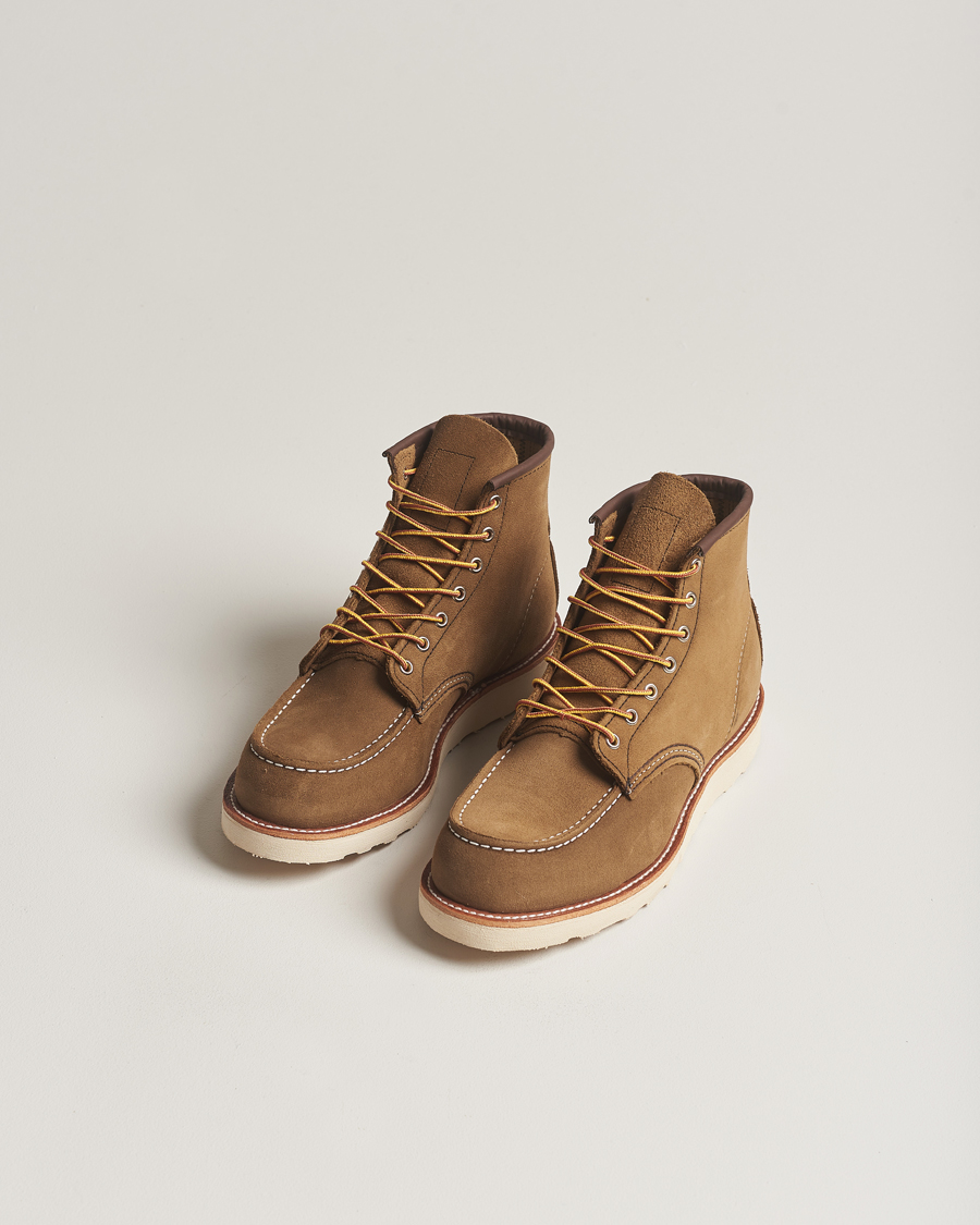 Herr | Handgjorda skor | Red Wing Shoes | Moc Toe Boot Olive Mohave