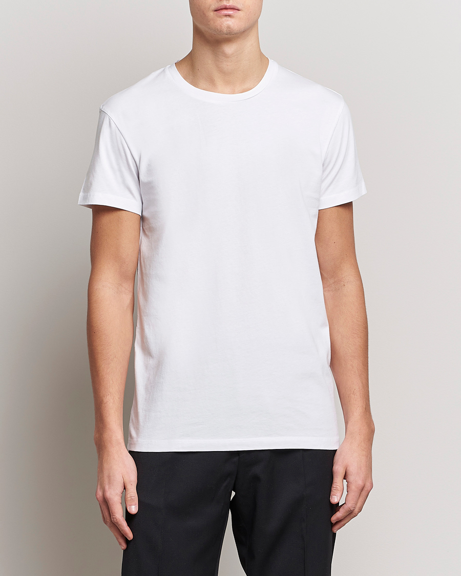 Herr | Vita t-shirts | Samsøe Samsøe | Kronos Crew Neck Tee White