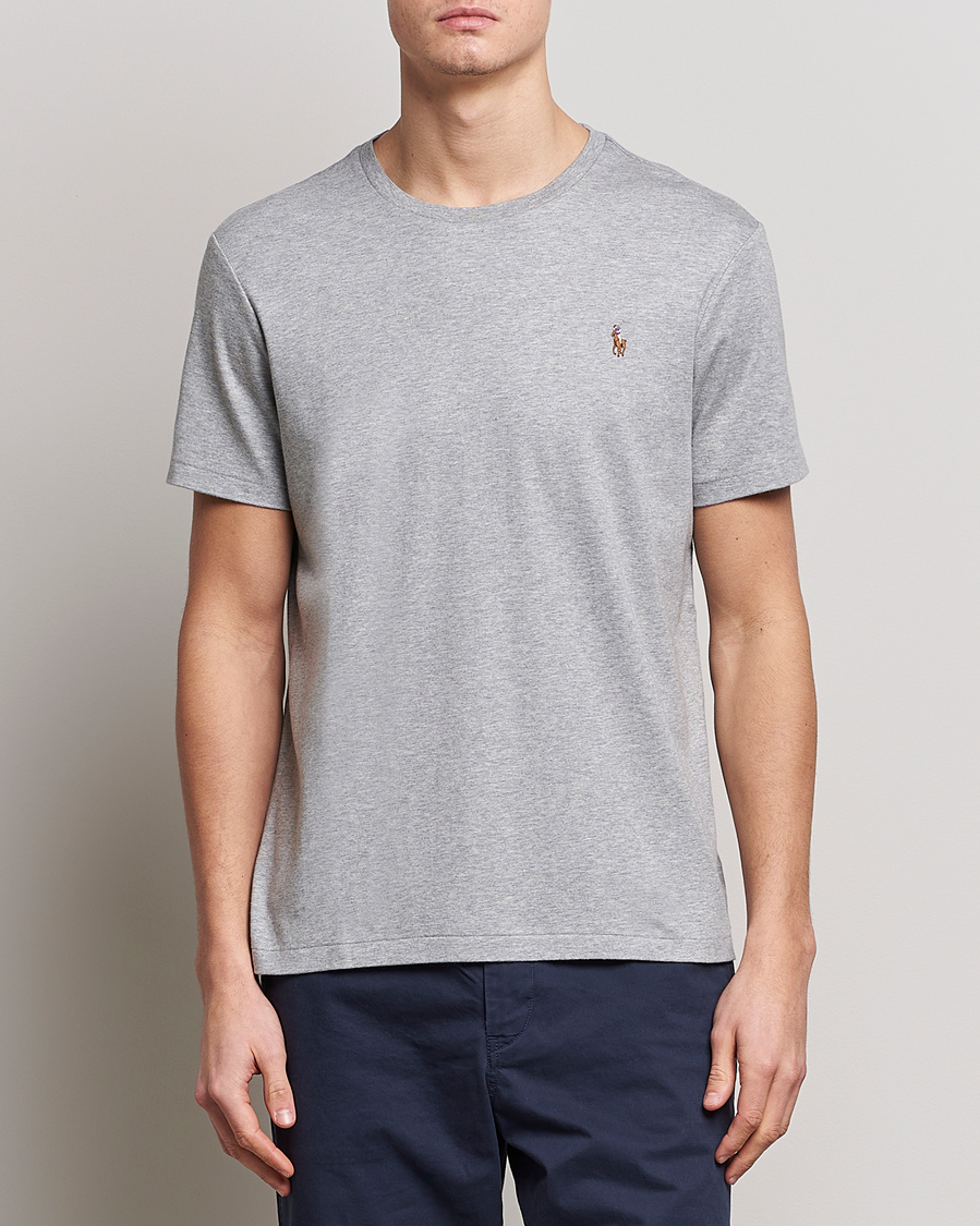 Herr |  | Polo Ralph Lauren | Luxury Pima Cotton Crew Neck T-Shirt Andover Heather