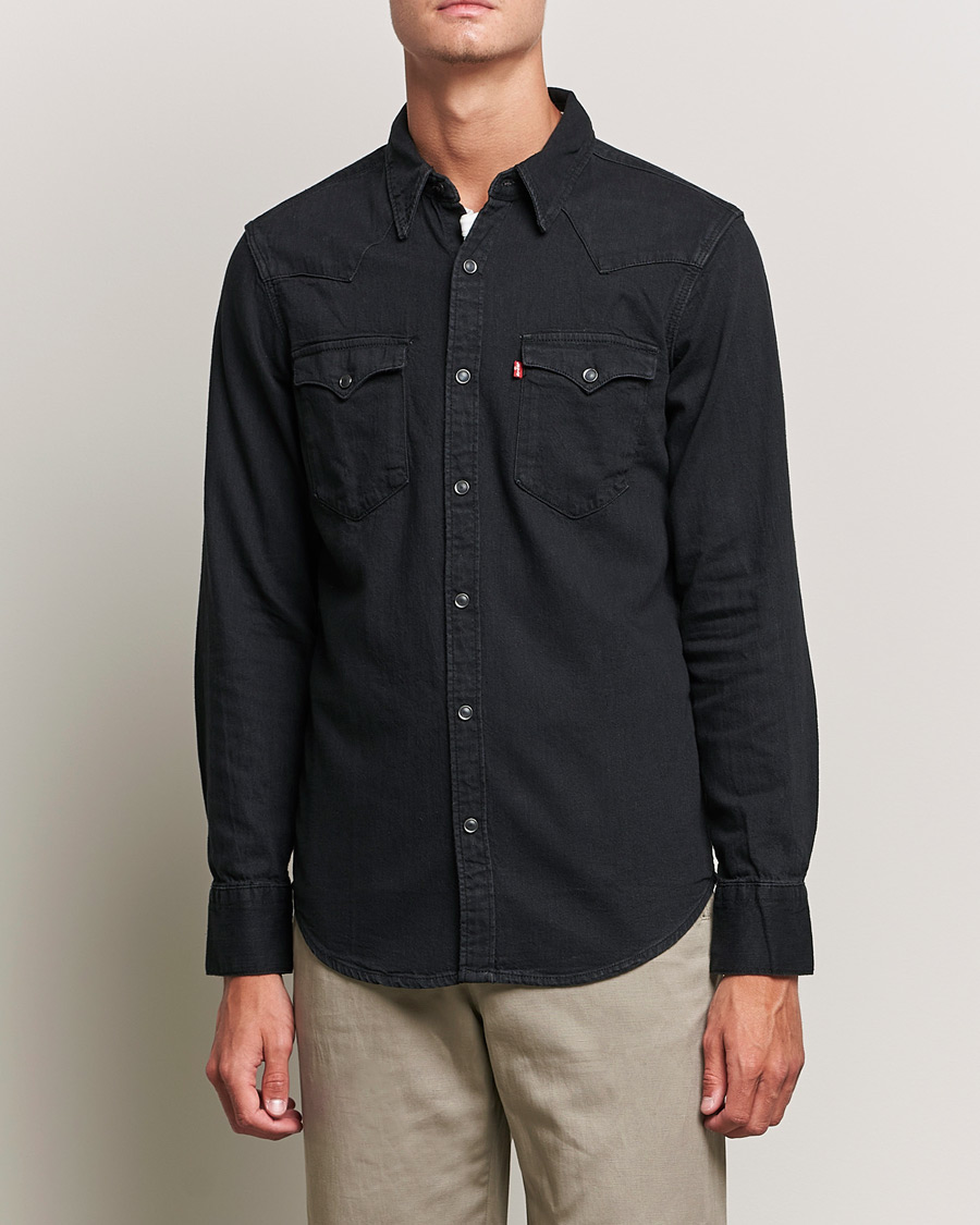 Herr | Jeansskjortor | Levi\'s | Barstow Western Standard Shirt Marble Black