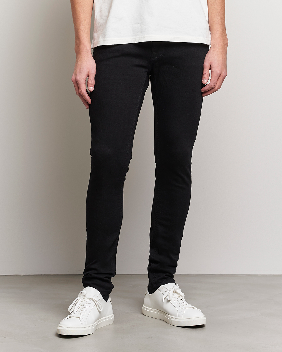 Herr | Svarta jeans | Nudie Jeans | Tight Terry Jeans Ever Black