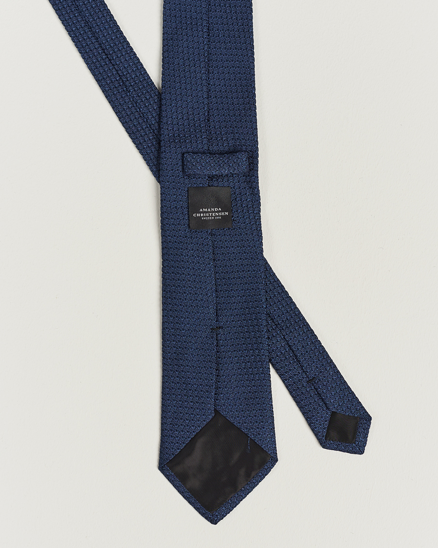 Herr | Studentkostym | Amanda Christensen | Silk Grenadine 8 cm Tie Napoli Blue