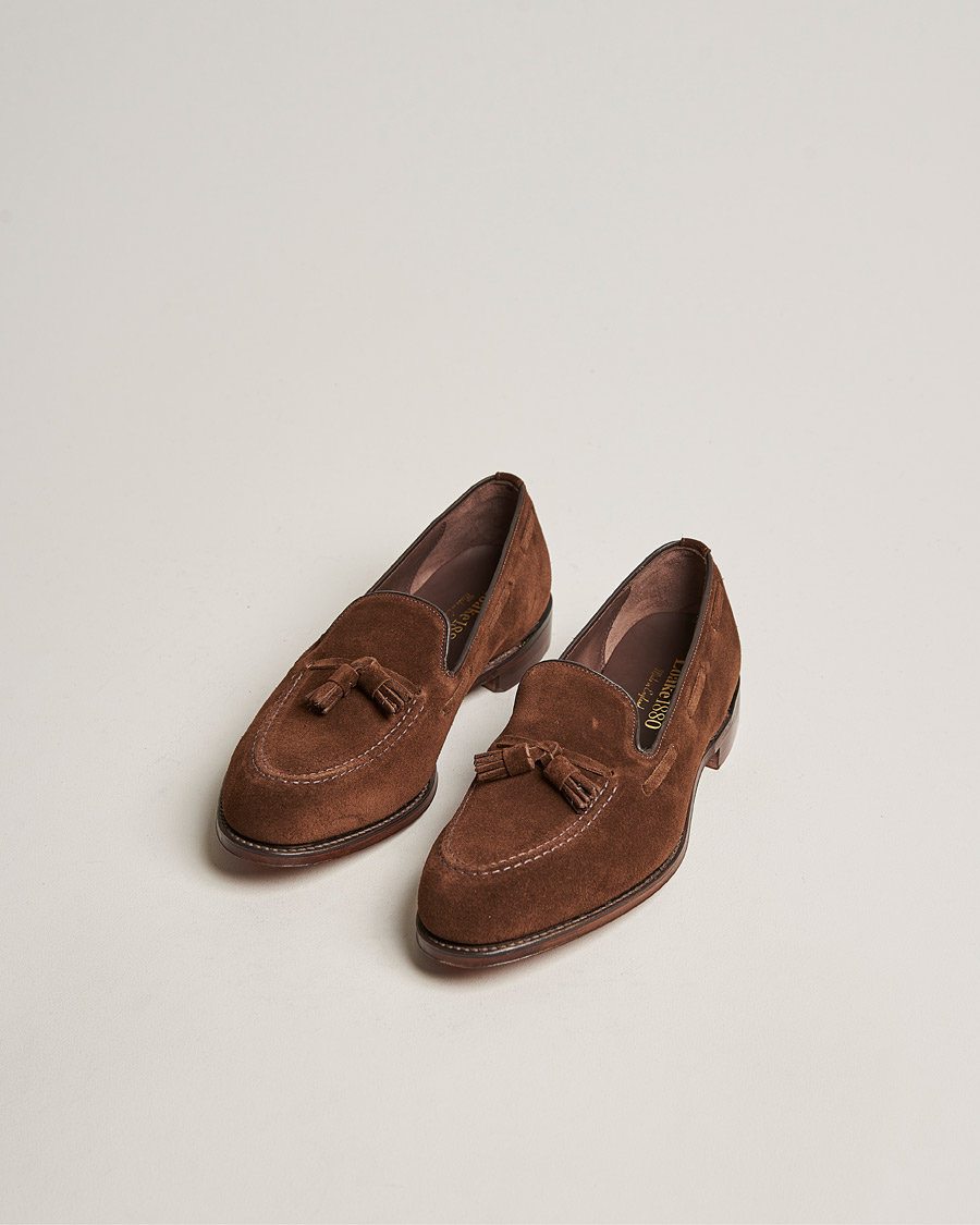 Herr | Handgjorda skor | Loake 1880 | Russell Tassel Loafer Polo Oiled Suede