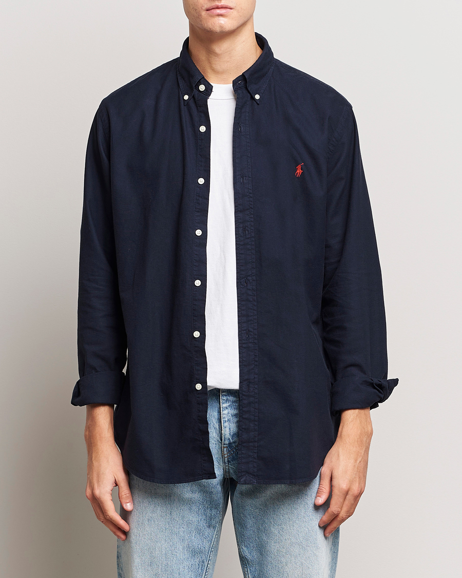 Herr | Casual | Polo Ralph Lauren | Custom Fit Garment Dyed Oxford Shirt Navy