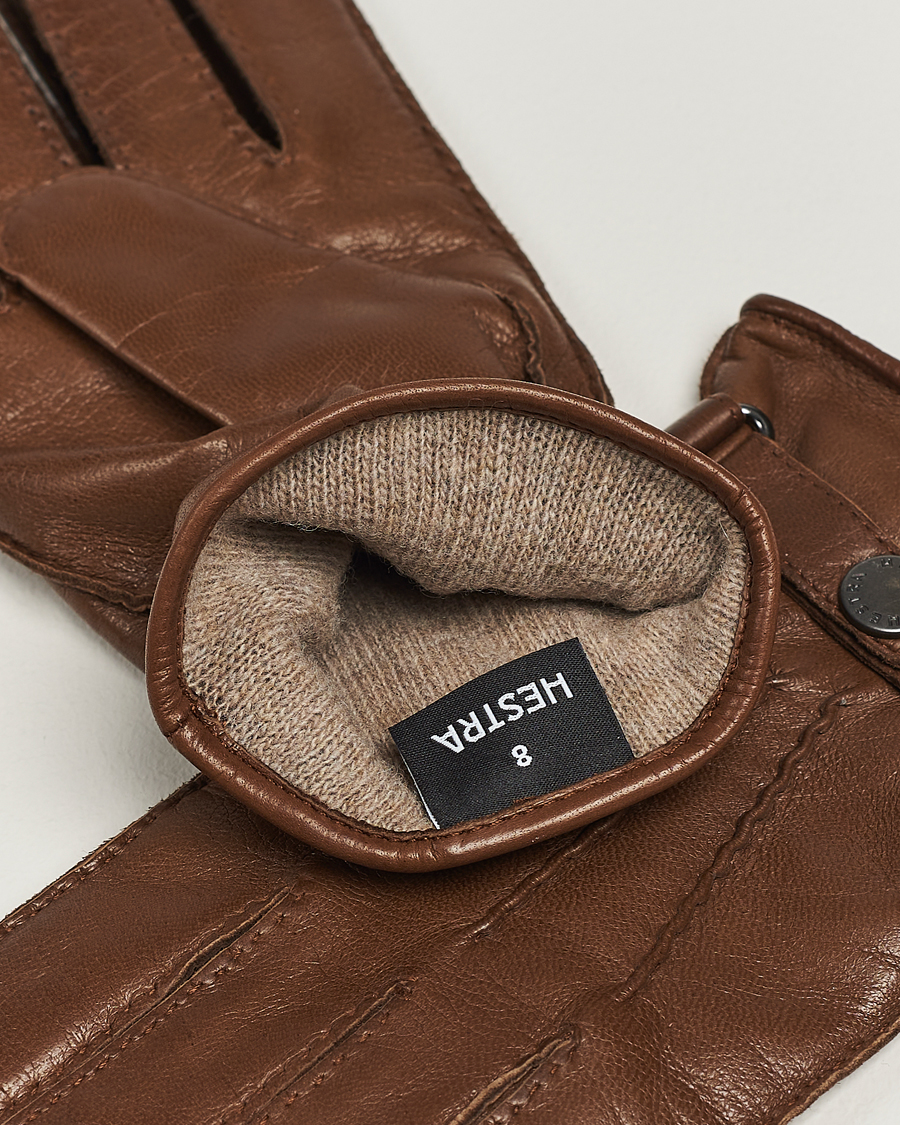 Herr | Hestra | Hestra | Jake Wool Lined Buckle Glove Light Brown