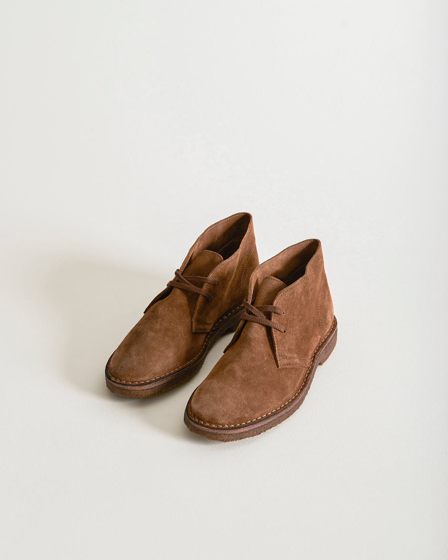 Herr | Chukka Boots | Drake\'s | Clifford Suede Desert Boots Light Brown