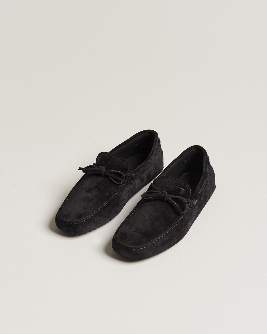 Herr | Skor | Tod\'s | Lacetto Gommino Carshoe Black Suede
