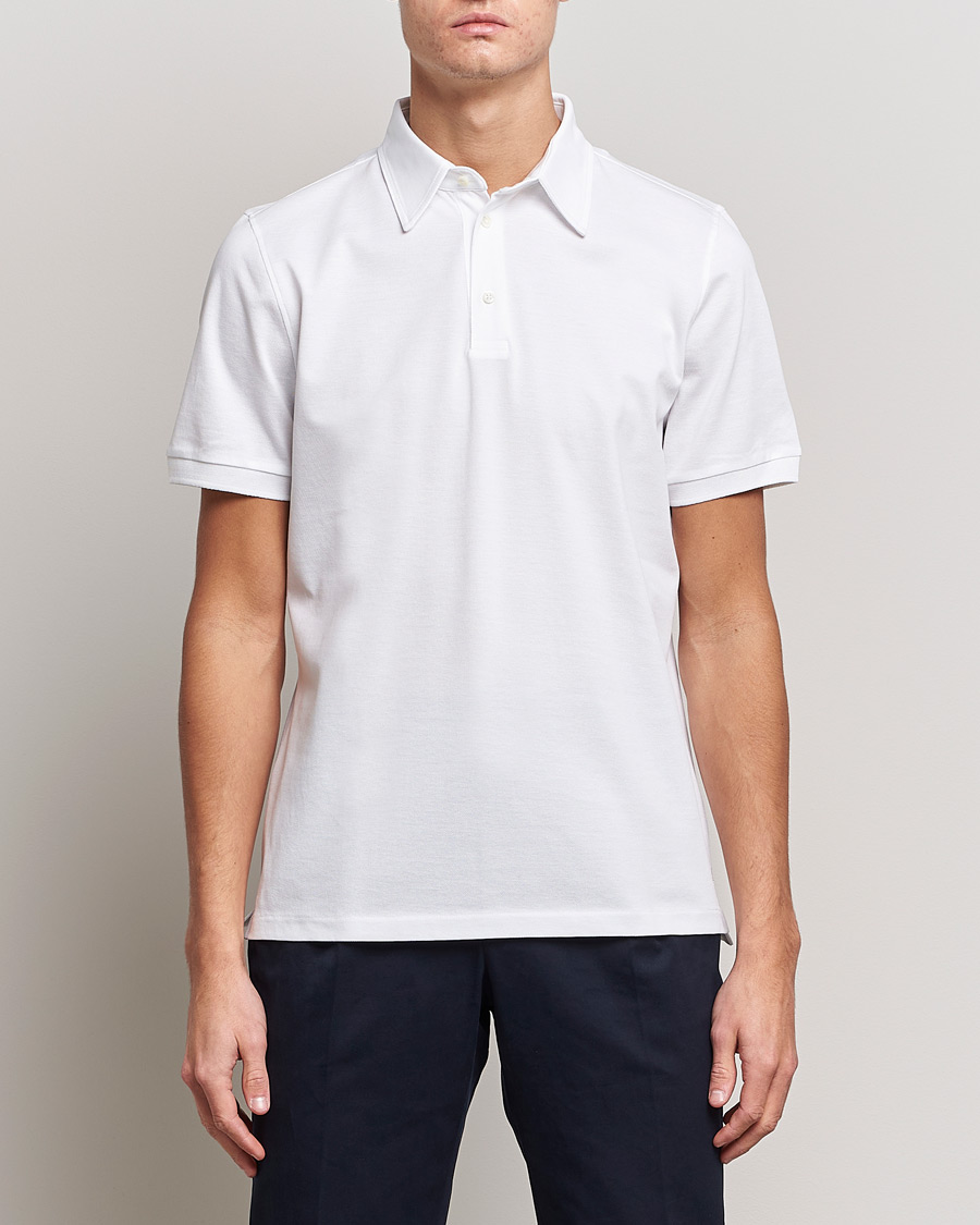 Herr | Kläder | Stenströms | Cotton Polo Shirt White