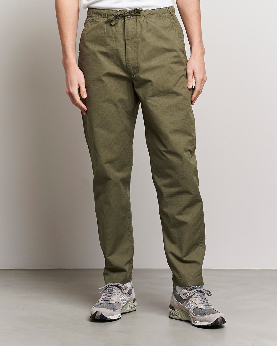 Herr | Drawstringbyxor | orSlow | New Yorker Pants Army Green
