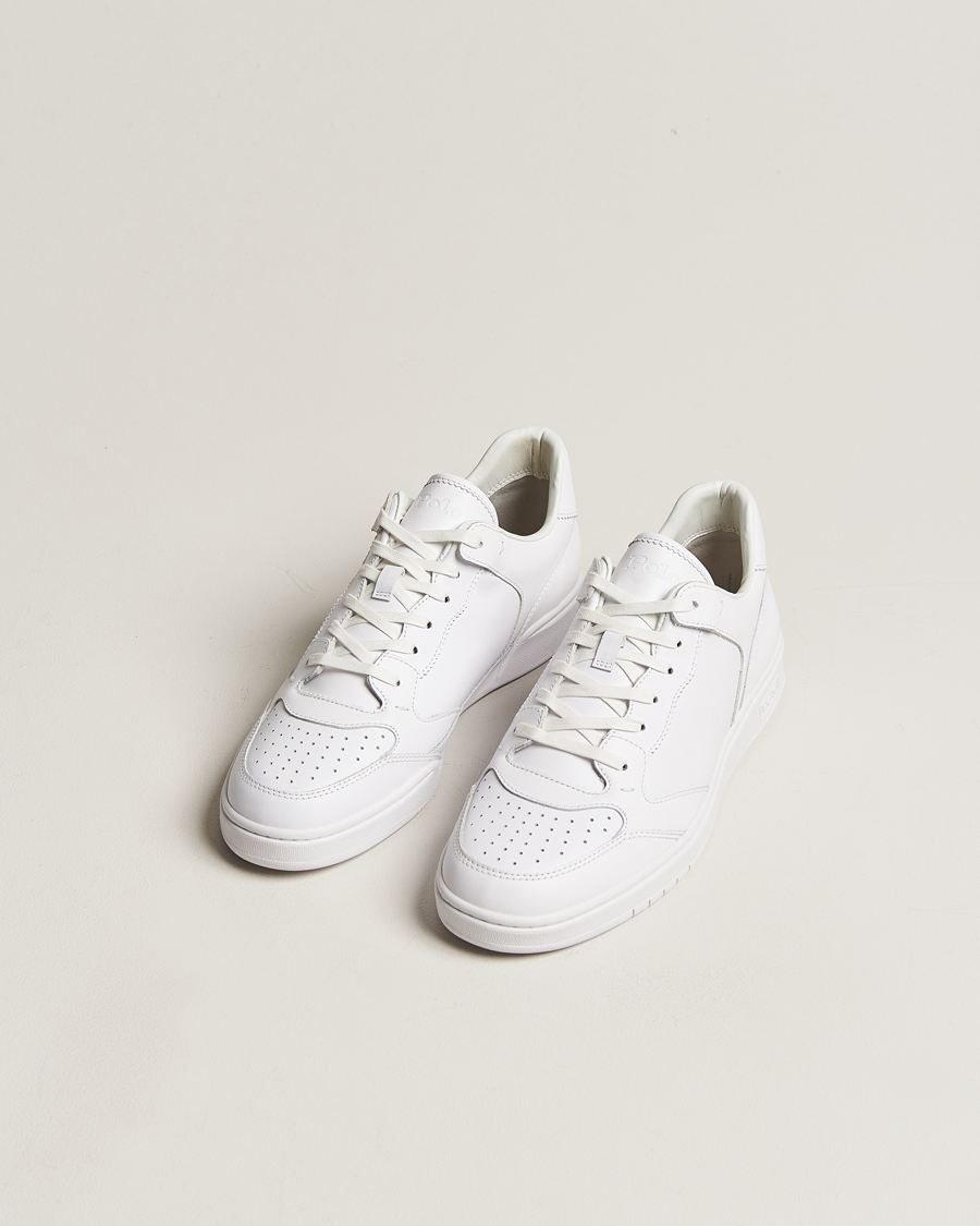 Herr | Skor | Polo Ralph Lauren | Court Luxury Leather Sneaker White