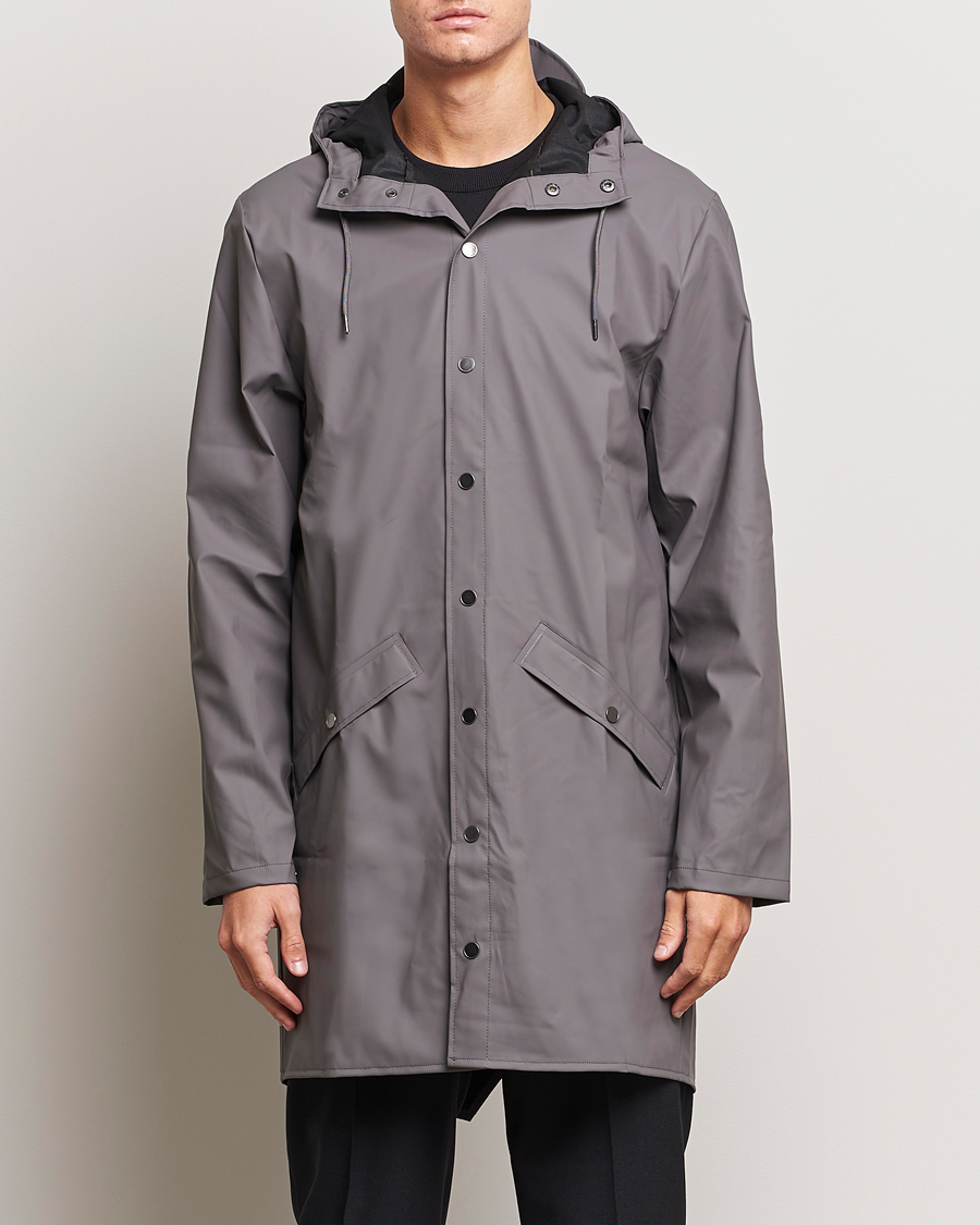 Herr | Kläder | RAINS | Long Jacket Grey