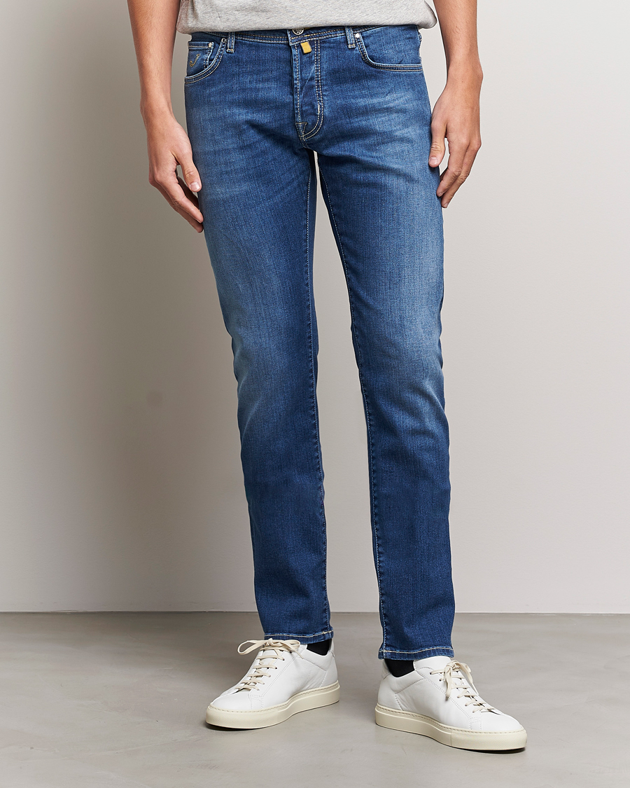 Herr | Slim fit | Jacob Cohën | Nick 622 Slim Fit Stretch Jeans Stone Wash