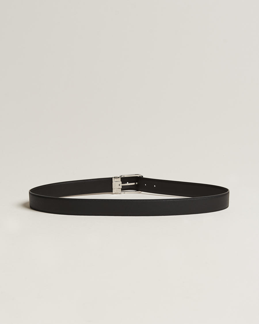 Herr | Accessoarer | Montblanc | Black 35 mm Leather belt Black