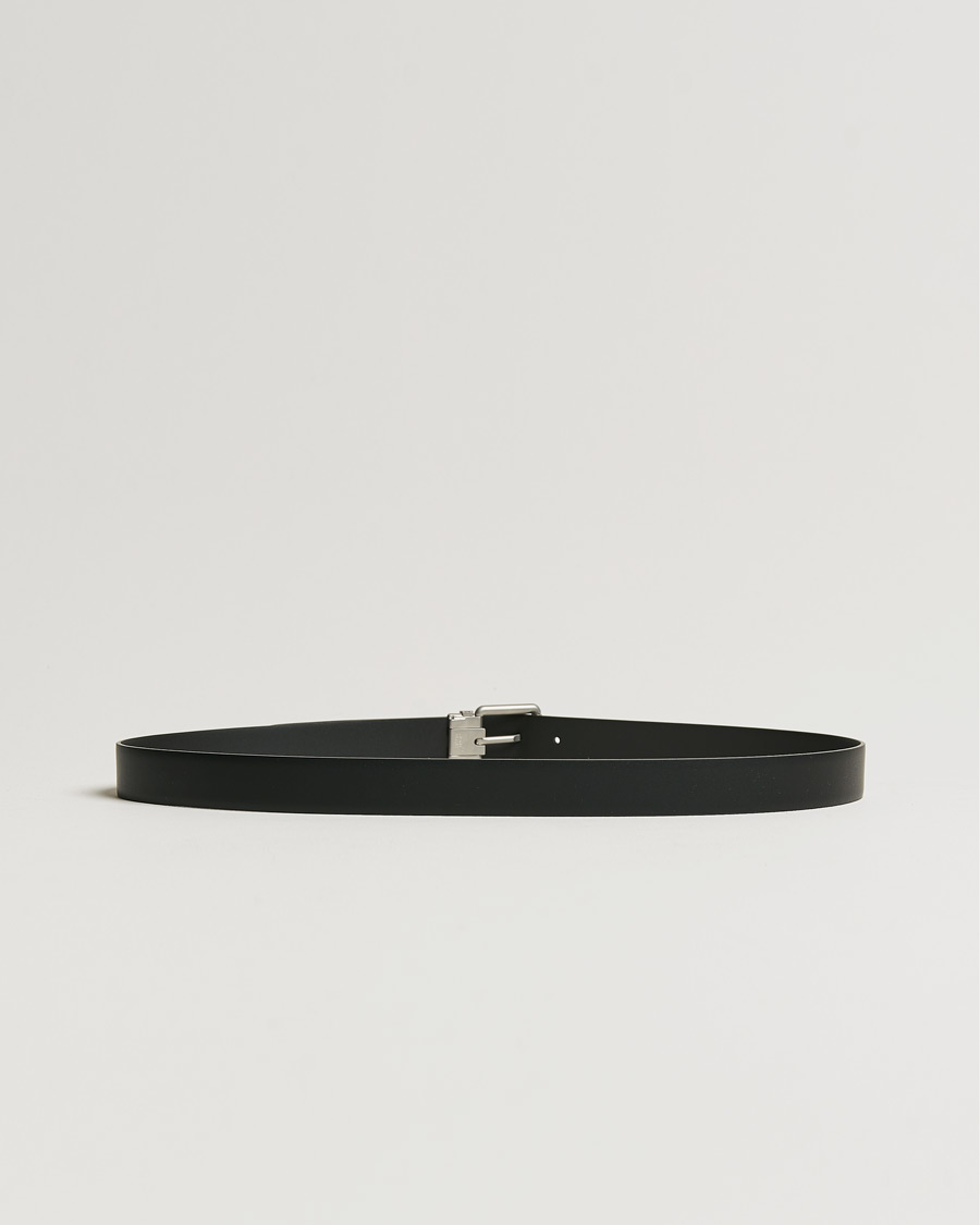 Herr | Accessoarer | Montblanc | Rounded Square Palladium Pin Buckle 30mm Belt Black
