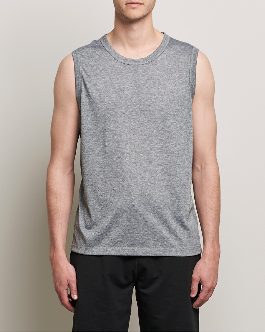 Herr | Linnen | Sunspel | Active Vest Grey Melange