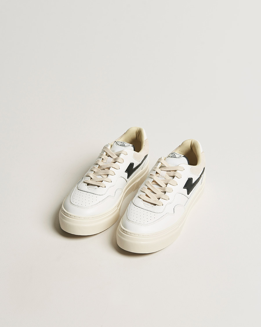Herr | Sneakers | Stepney Workers Club | Pearl S-Strike Leather Sneaker White/Black