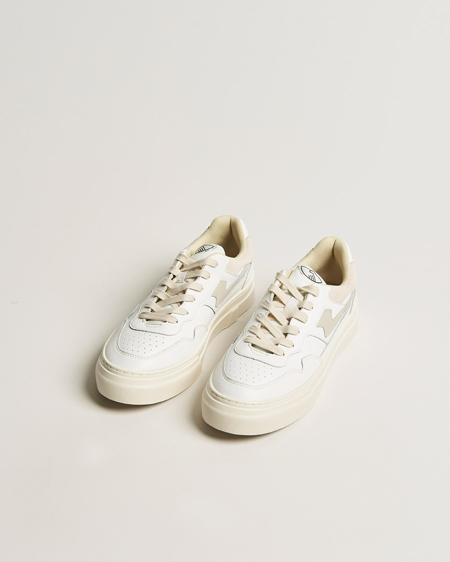 Herr | Sneakers | Stepney Workers Club | Pearl S-Strike Leather Sneaker White/Putty