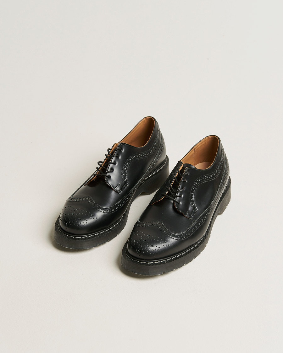 Herr | Skor | Solovair | American Brogue Shoe Black Shine