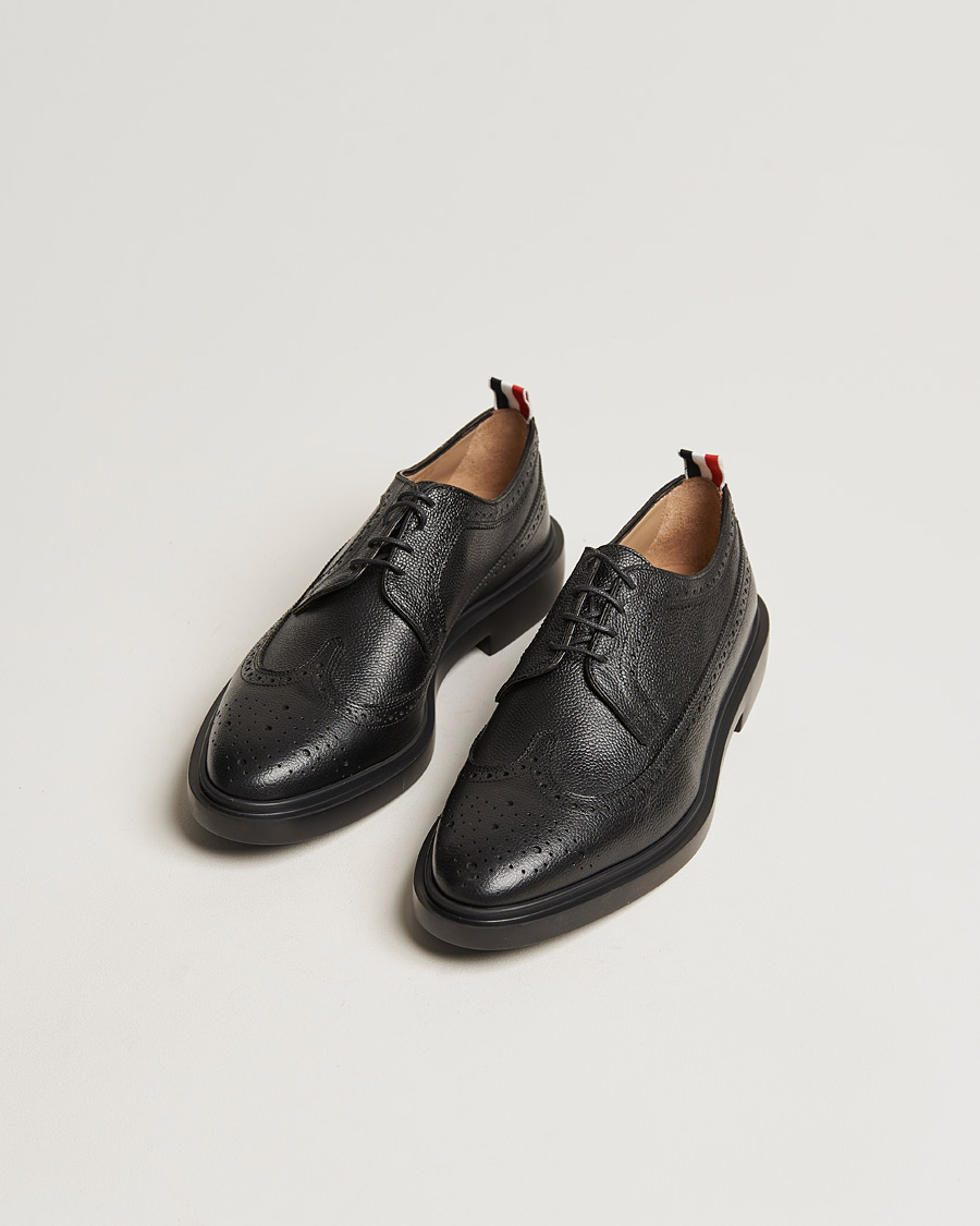 Herr |  | Thom Browne | Pebble Grain Longwing Brogue Black