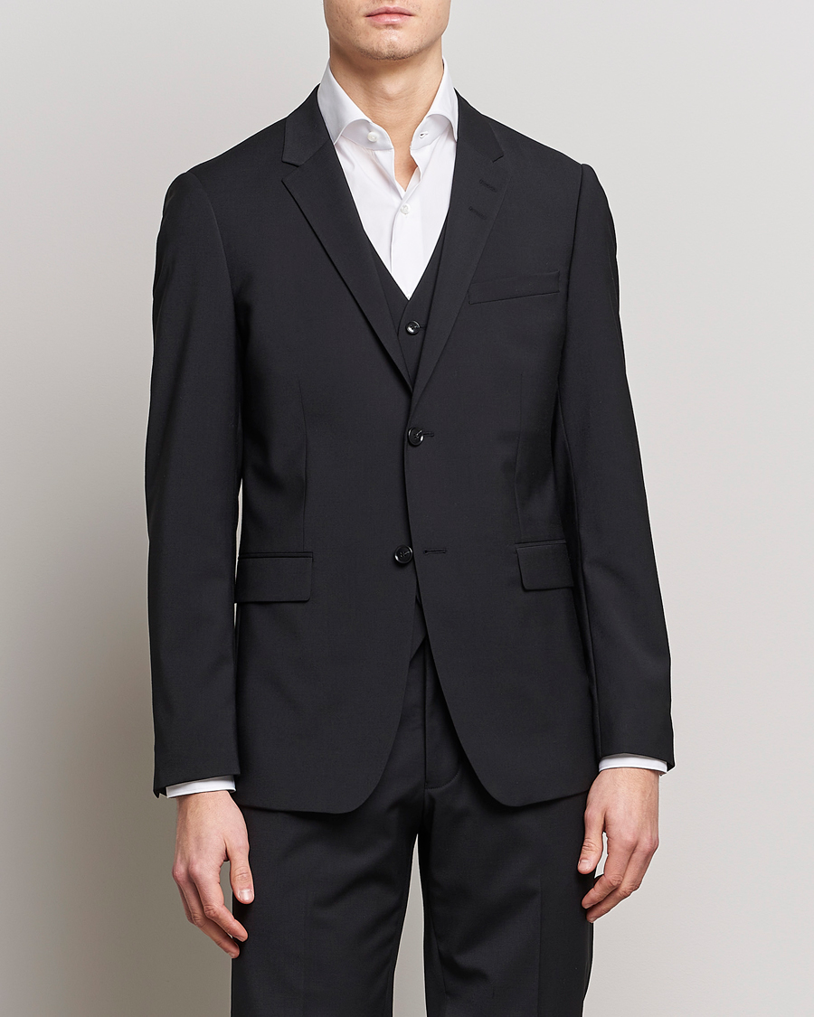 Herr | Kostymkavajer | Tiger of Sweden | Jerretts Wool Travel Suit Blazer Black