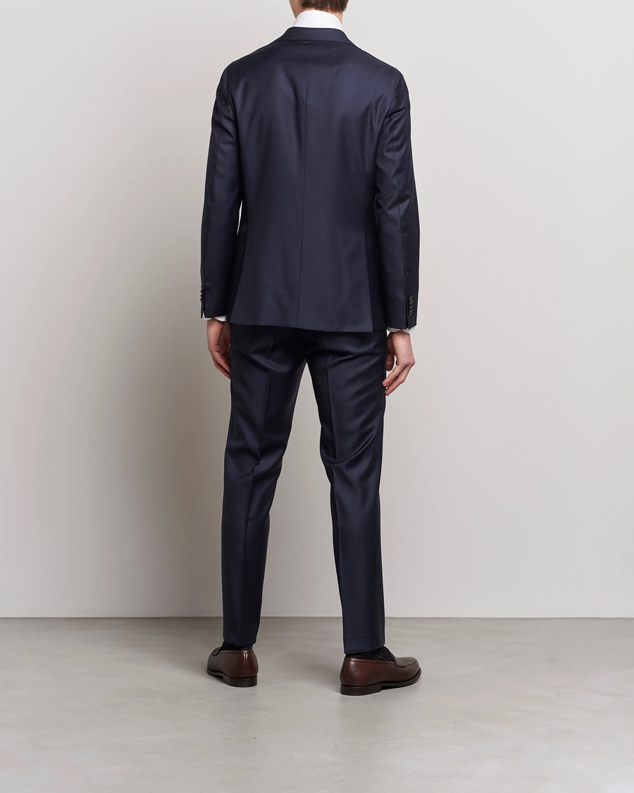 Herr | Oscar Jacobson | Oscar Jacobson | Ego Loro Piana Zelander Merino Wool Suit Navy