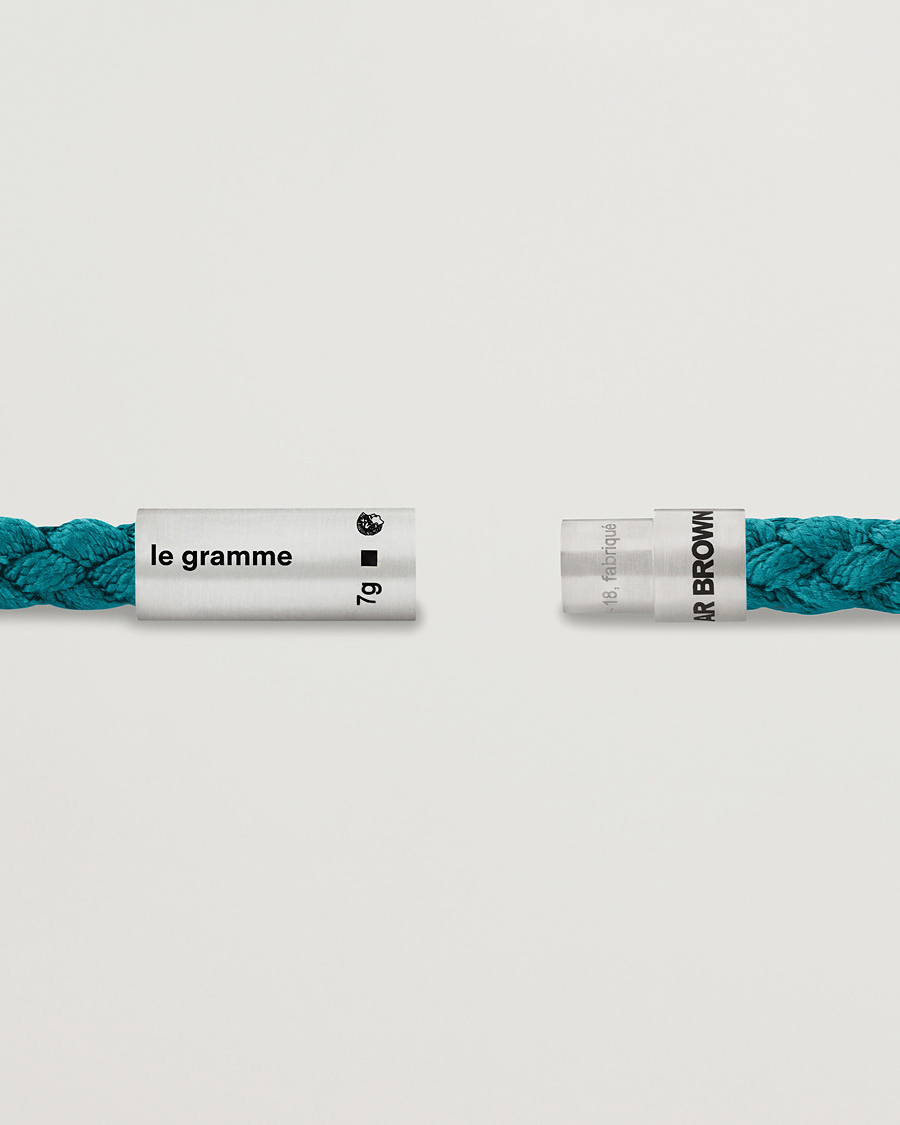 Herr | LE GRAMME | LE GRAMME | x Orlebar Brown Nato Bracelet Navy/Teal