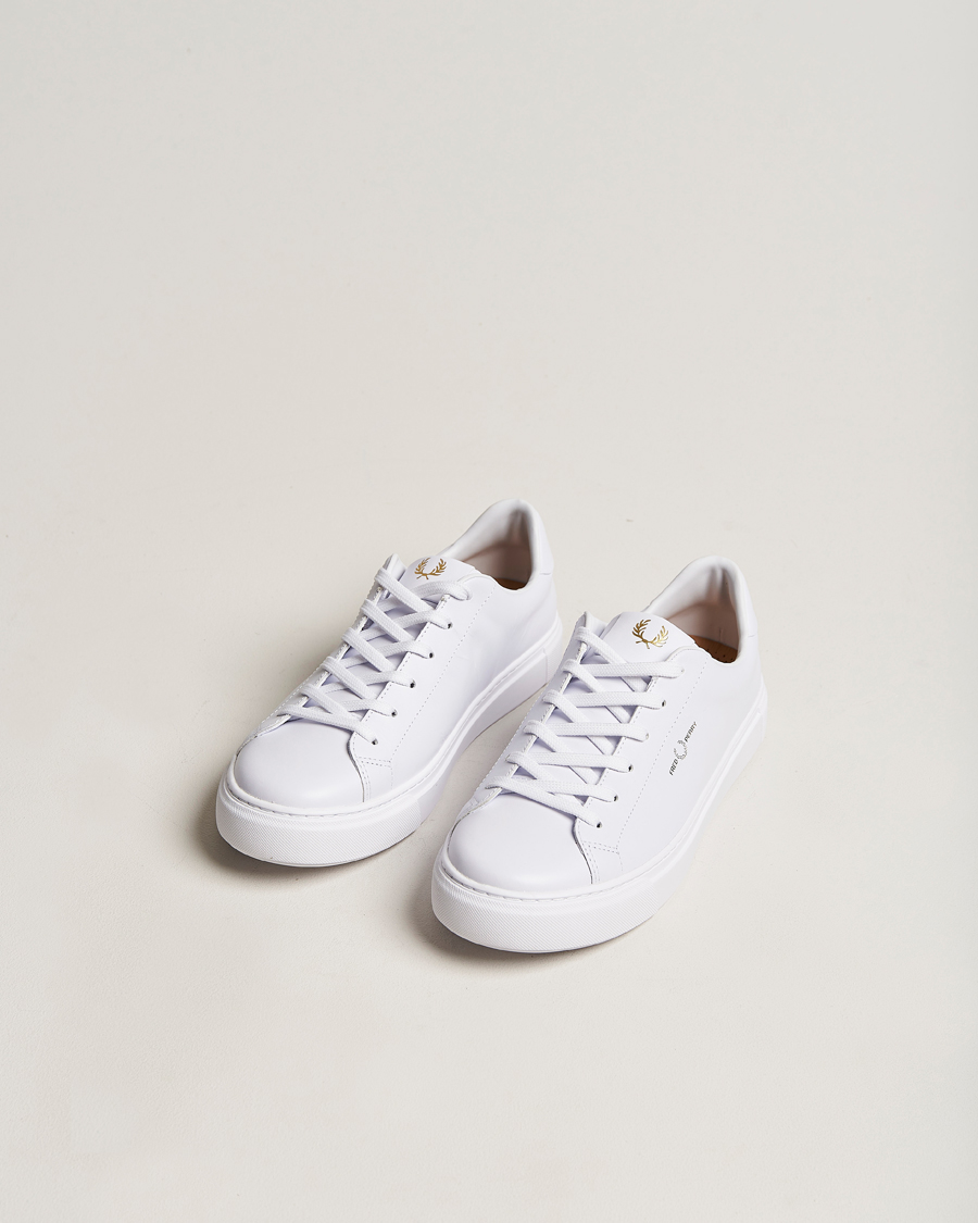 Herr | Best of British | Fred Perry | B71 Leather Sneaker White