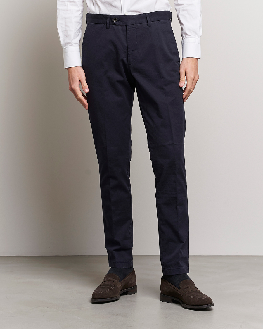 Herr | Oscar Jacobson | Oscar Jacobson | Danwick Cotton Trousers Navy