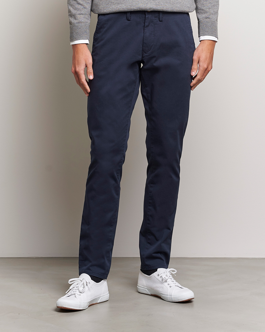 Herr | Kläder | GANT | Slim Fit Twill Chino Marine