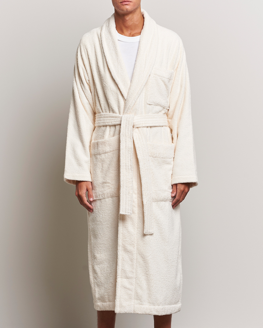 Herr | Tekla | Tekla | Organic Terry Bathrobe Ivory