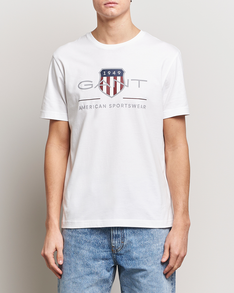 Herr | Realisation | GANT | Archive Shield Logo T-Shirt White