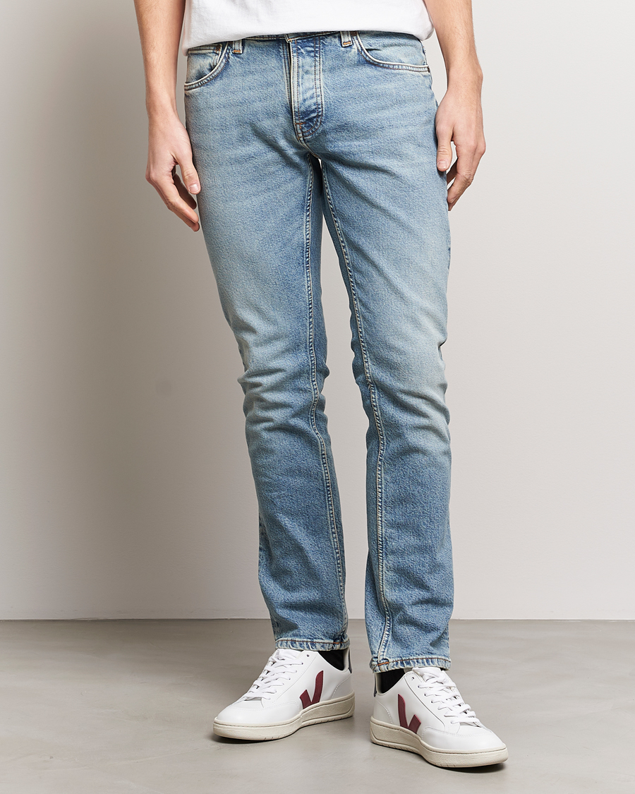 Herr | Blå jeans | Nudie Jeans | Grim Tim Jeans Blue Smoke