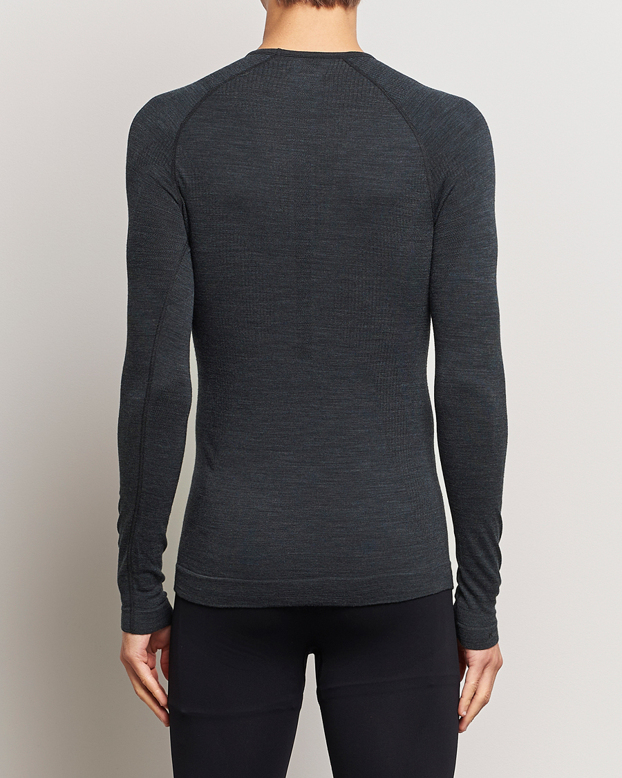 Herr | Active | Falke Sport | Falke Long Sleeve Wool Tech Shirt Black