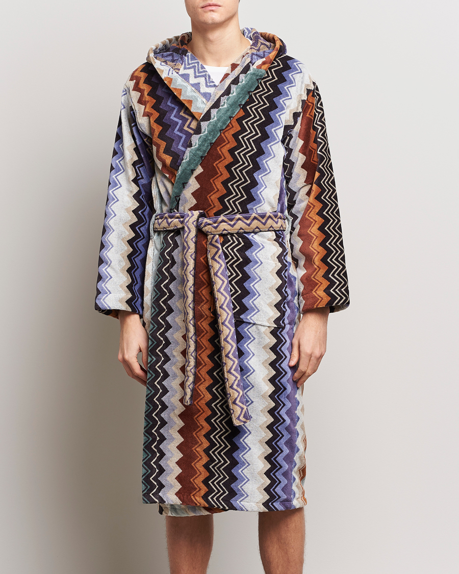 Herr | Morgonrockar | Missoni Home | Giacomo Bathrobe Verde Multi