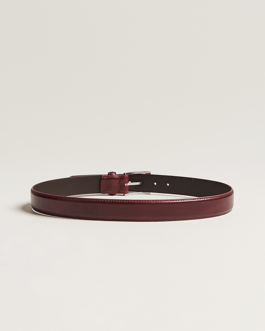 Herr | Accessoarer | Loake 1880 | Philip Leather Belt Burgundy