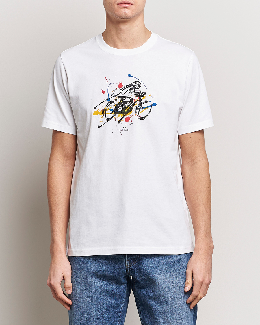 Herr | PS Paul Smith | PS Paul Smith | Cyclist Crew Neck T-Shirt White