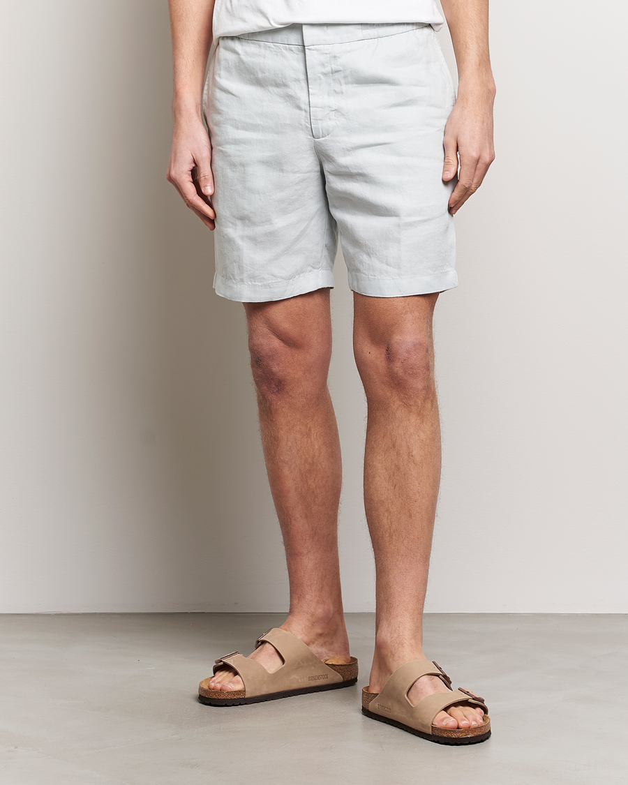 Herr | Shorts | Orlebar Brown | Cornell Linen Shorts White Jade