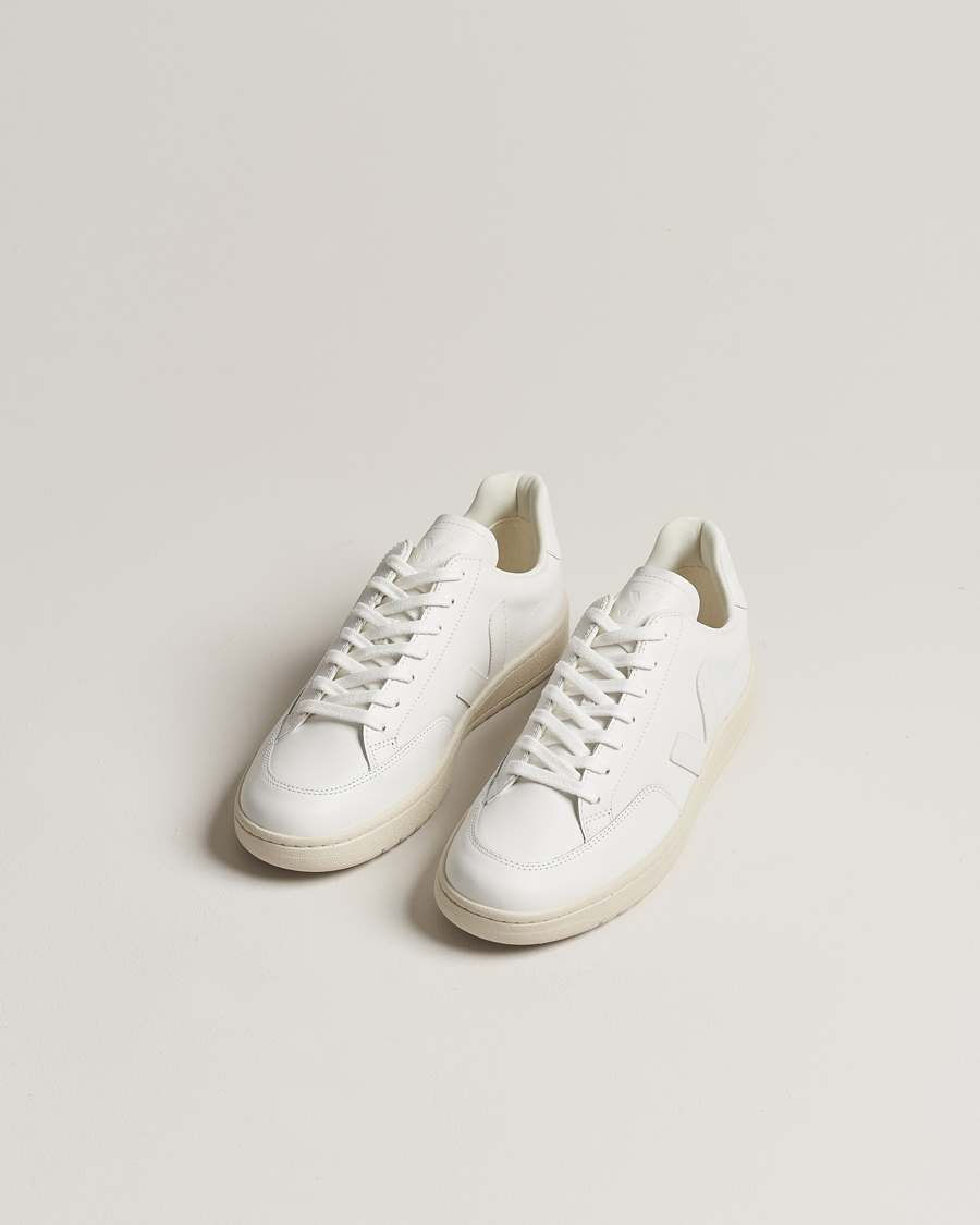 Herr | Sneakers | Veja | V-12 Leather Sneaker Extra White