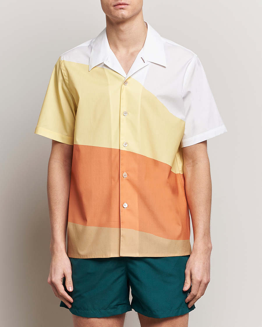 Herr | PS Paul Smith | PS Paul Smith | Blocksstriped Resort Short Sleeve Shirt Multi