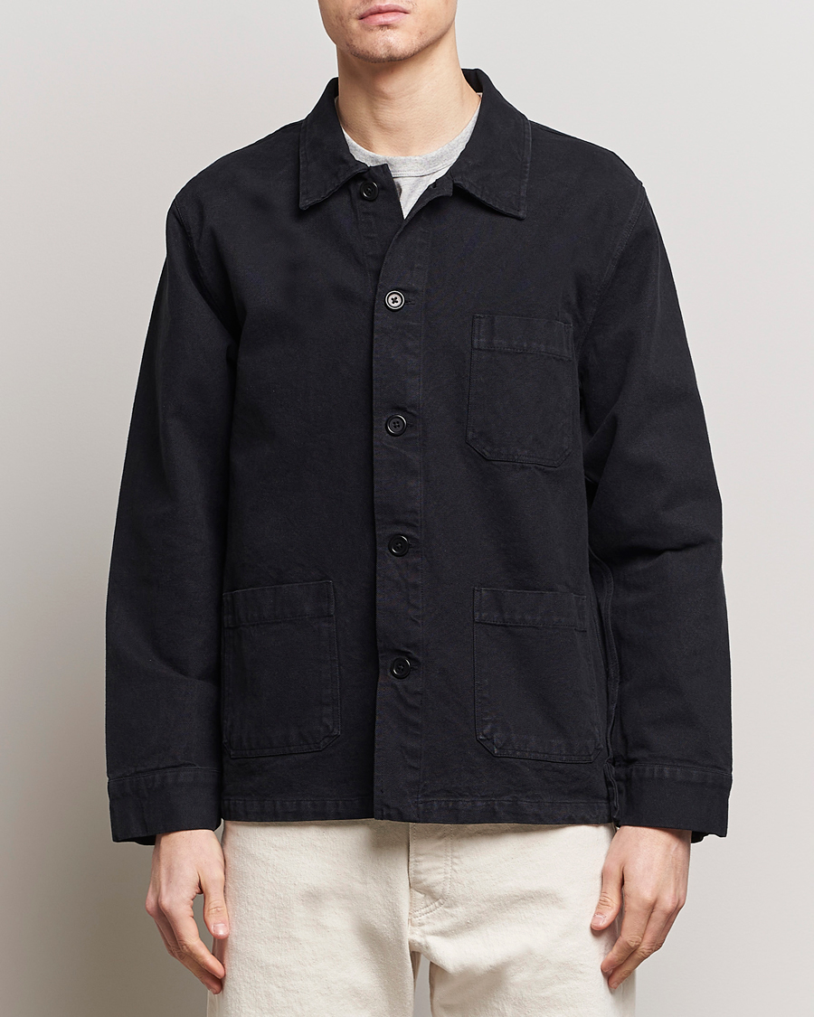 Herr | Vårjackor herr | Colorful Standard | Organic Workwear Jacket Deep Black