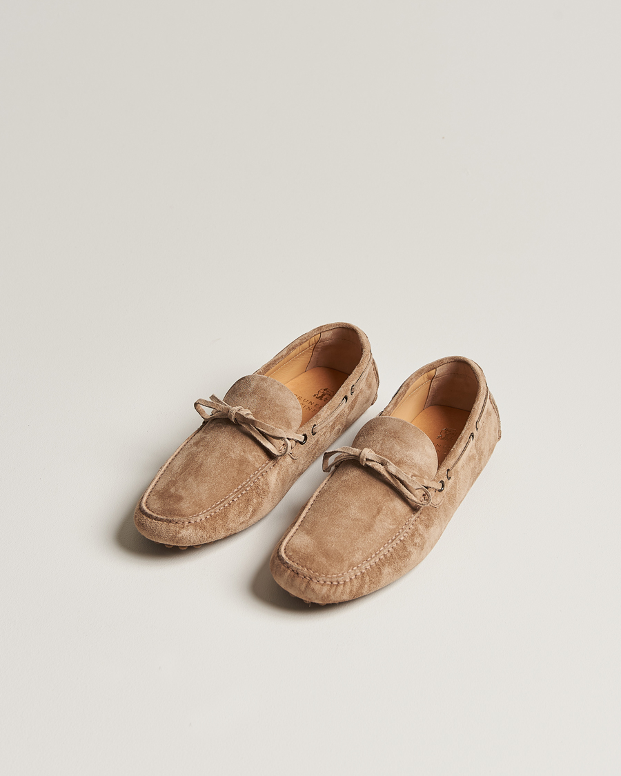 Herr | Skor | Brunello Cucinelli | Laced Carshoe Beige Suede